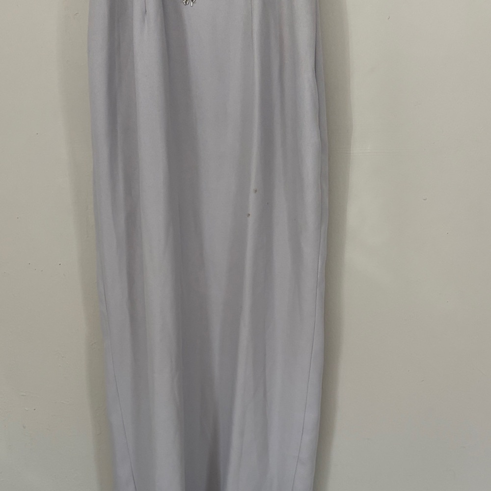 Creative Creations Elegant Silver Halter Dress - image 6